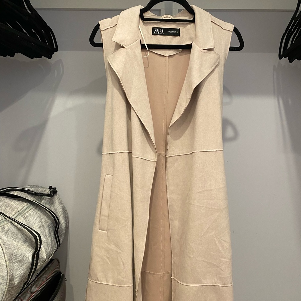 Zara Faux Suede Vest